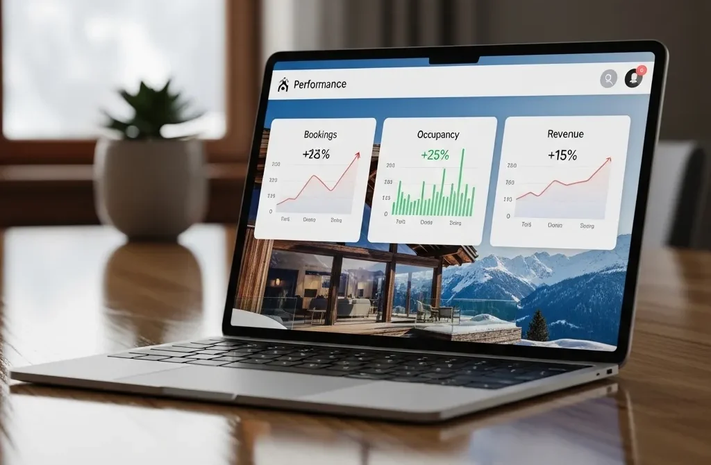 Short term rental performance growth with increased bookings and occupancy