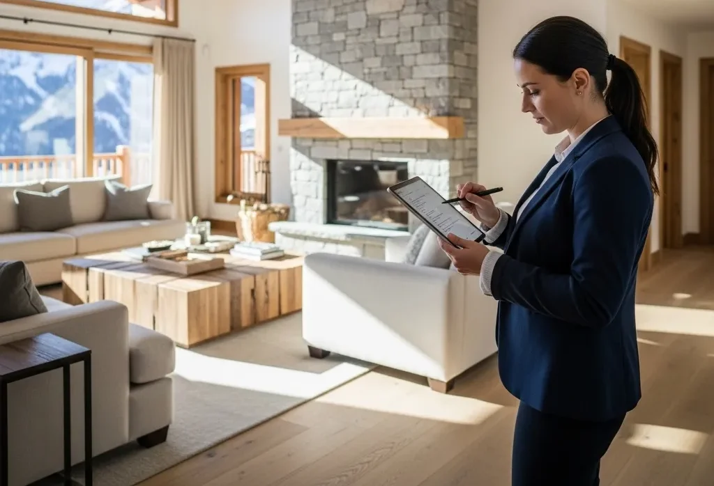 Airbnb housekeeping quality control inspection by property manager